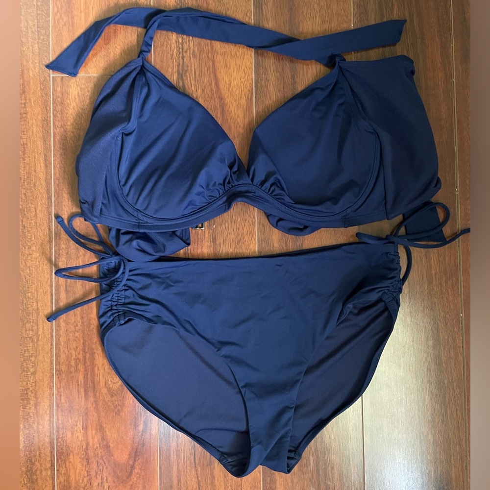 Athleta Navy Bikini Set